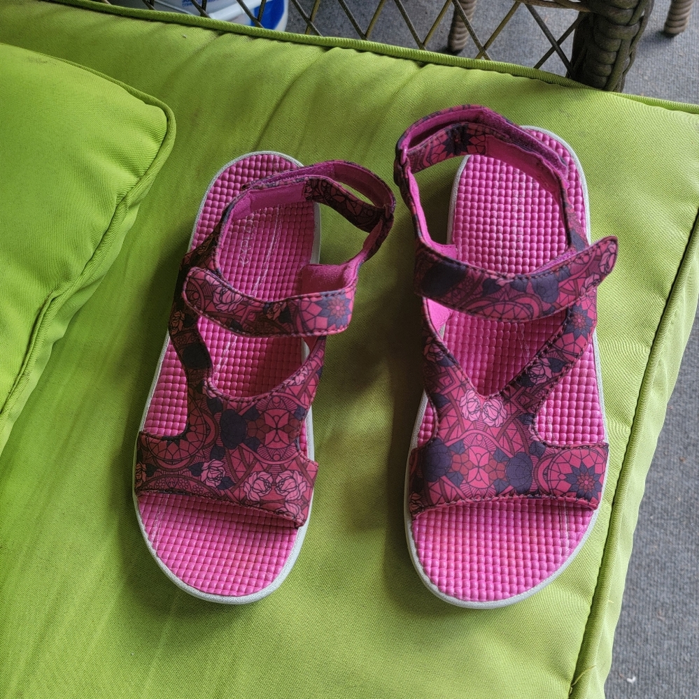 Pink Patterned Women's Sandals
